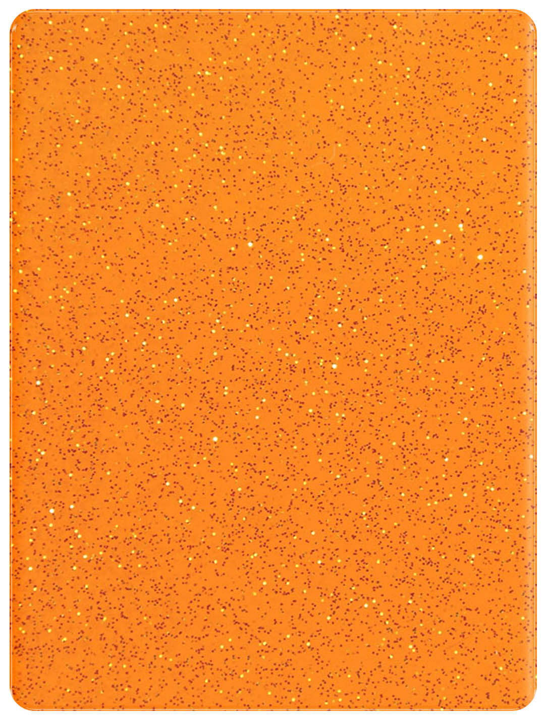 orange acrylic sheet cast glitter