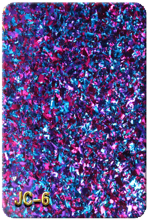 Electric Fuchsia Blue Chunky Glitter Acrylic Sheet-JC-6