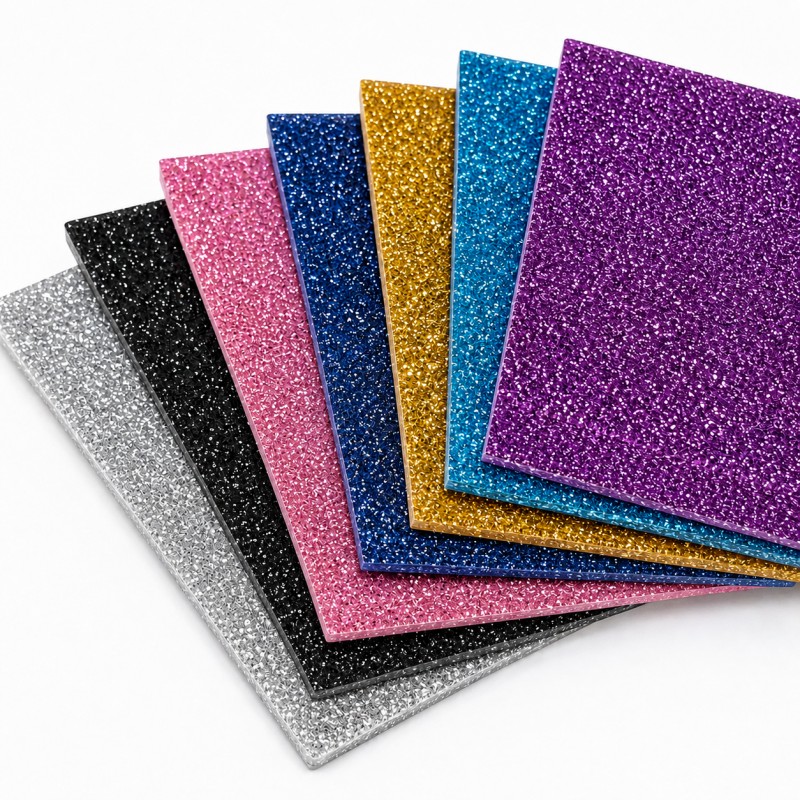 Fine Glitter Acrylic Sheets