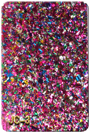 Fuchsia Pink Chunky Glitter Acrylic Sheet-JC-3