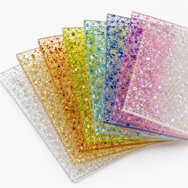 Glitter Flakes Acrylic Sheets
