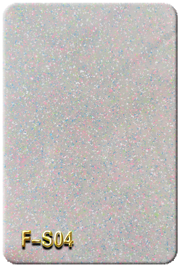 Ice Glaze Pastel Speckled Glitter Acrylic Sheet - F-S04