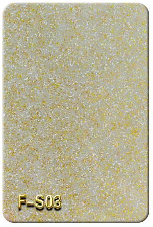 Lemon Custard Pastel Speckled Glitter Acrylic Sheet - F-S03