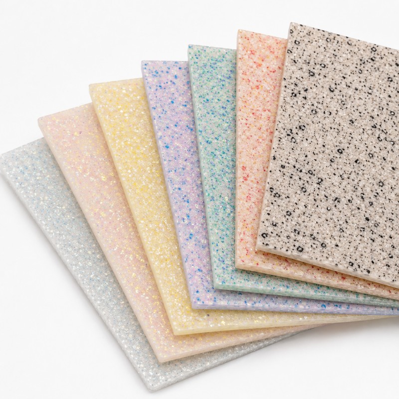 Pastel Speckled Glitter Acrylic Sheet
