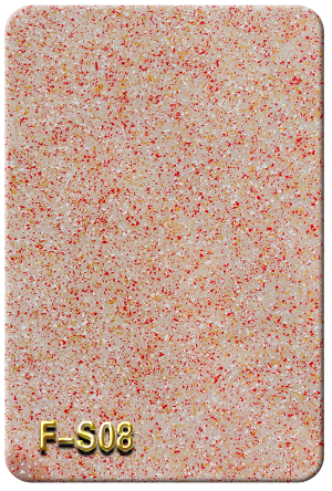 Peach Sorbet Pastel Speckled Glitter Acrylic Sheet - F-S08