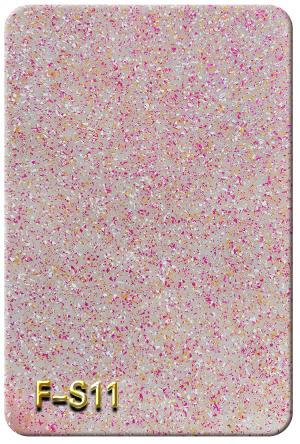 Strawberry Milkshake Pastel Speckled Glitter Acrylic Sheet - F-S11