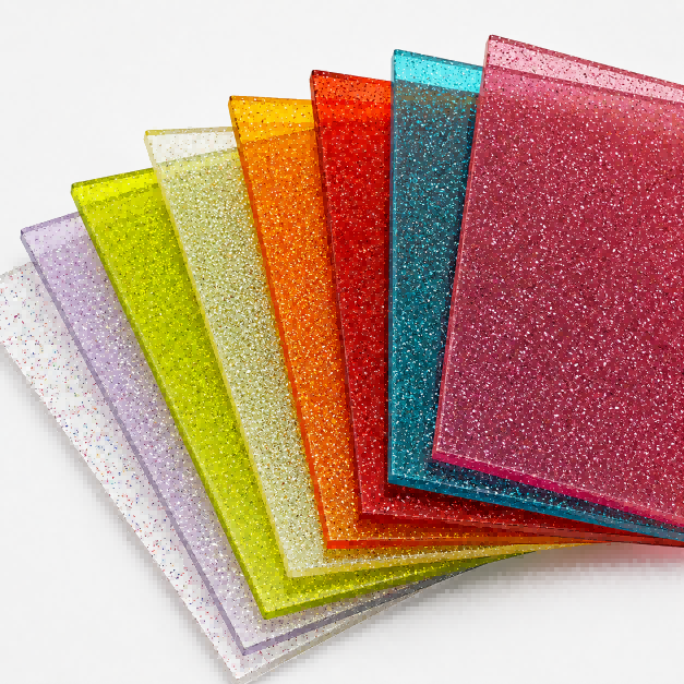 Translucent Glitter Acrylic Sheets