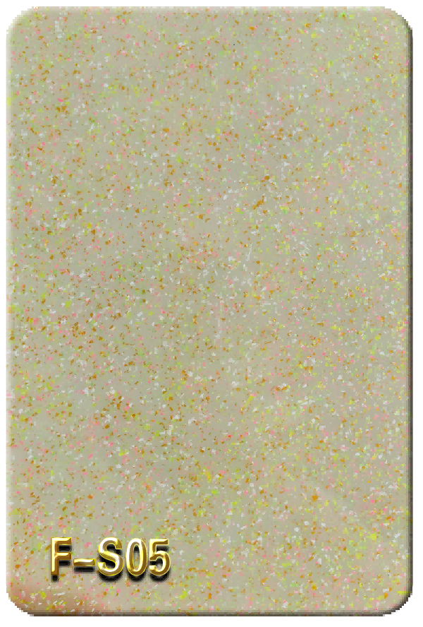 Warm Vanilla Bean Pastel Speckled Glitter Acrylic Sheet - F-S05