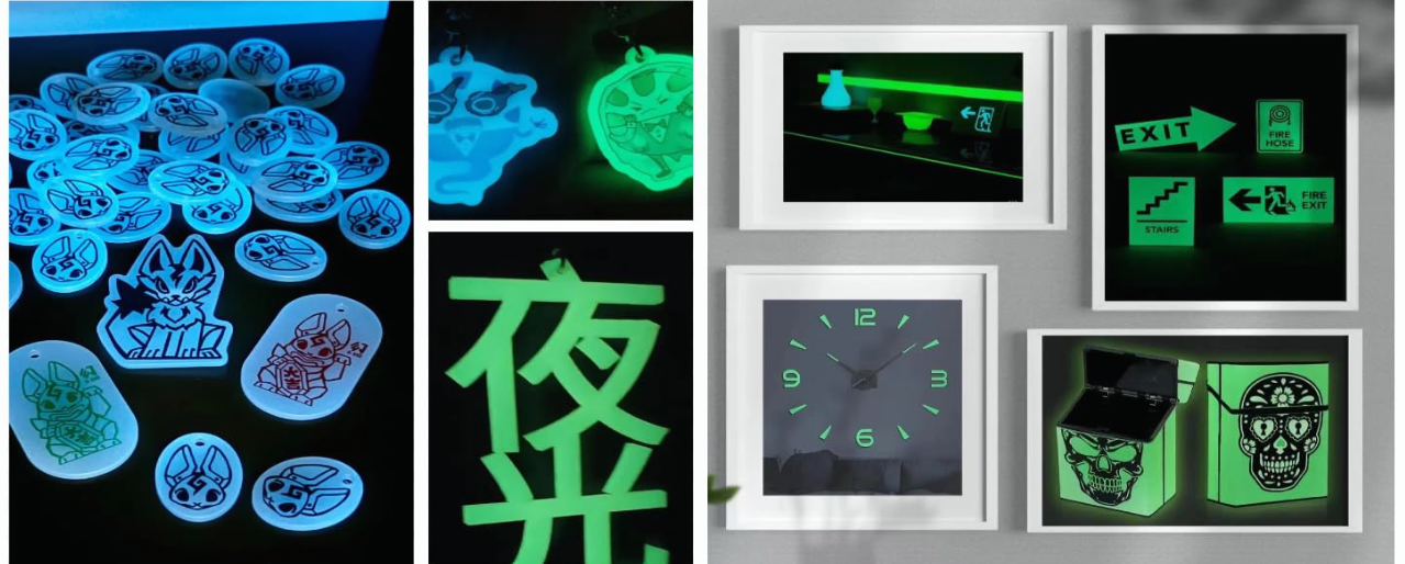glow in dark acrylic sheet-application